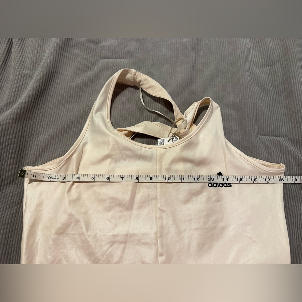 NWT Adidas Aeroready Women's Off-White Tank - Picture 7 of 8